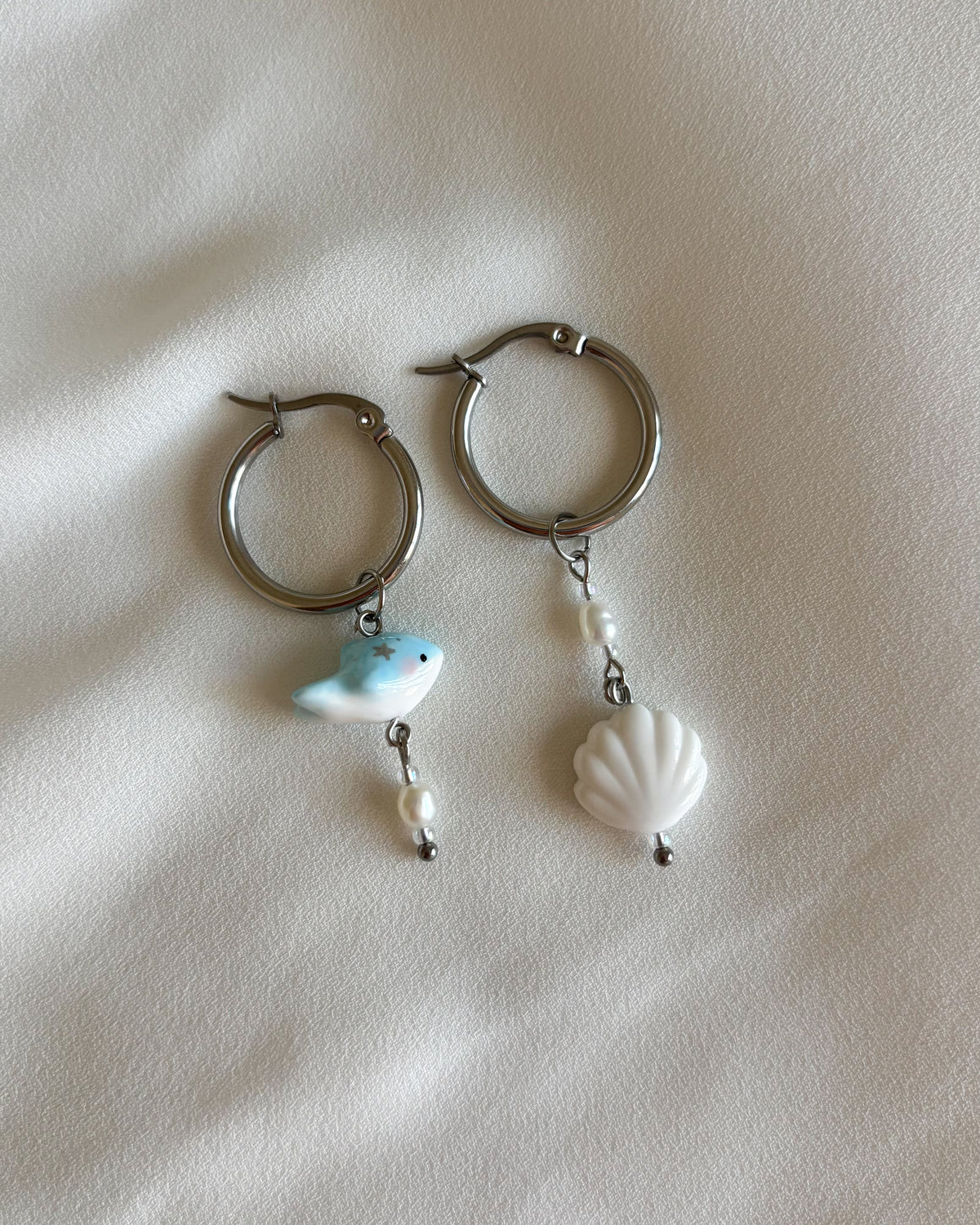 Orecchini delfino azzurro