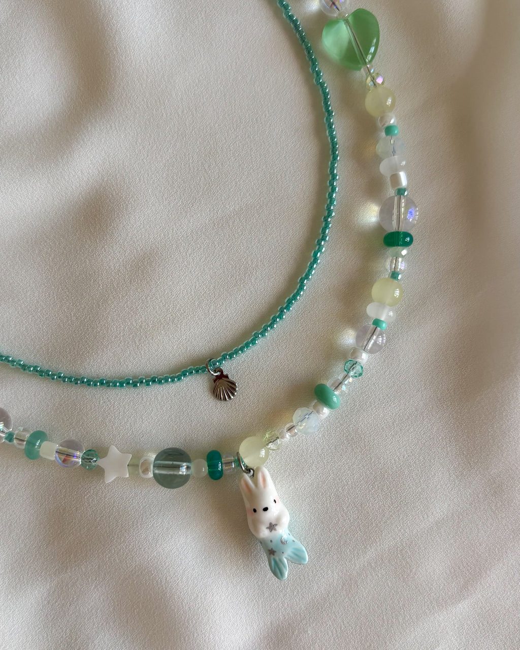 Set collana coniglio sirena