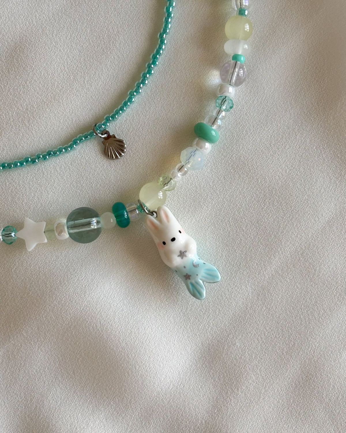 Set collana coniglio sirena